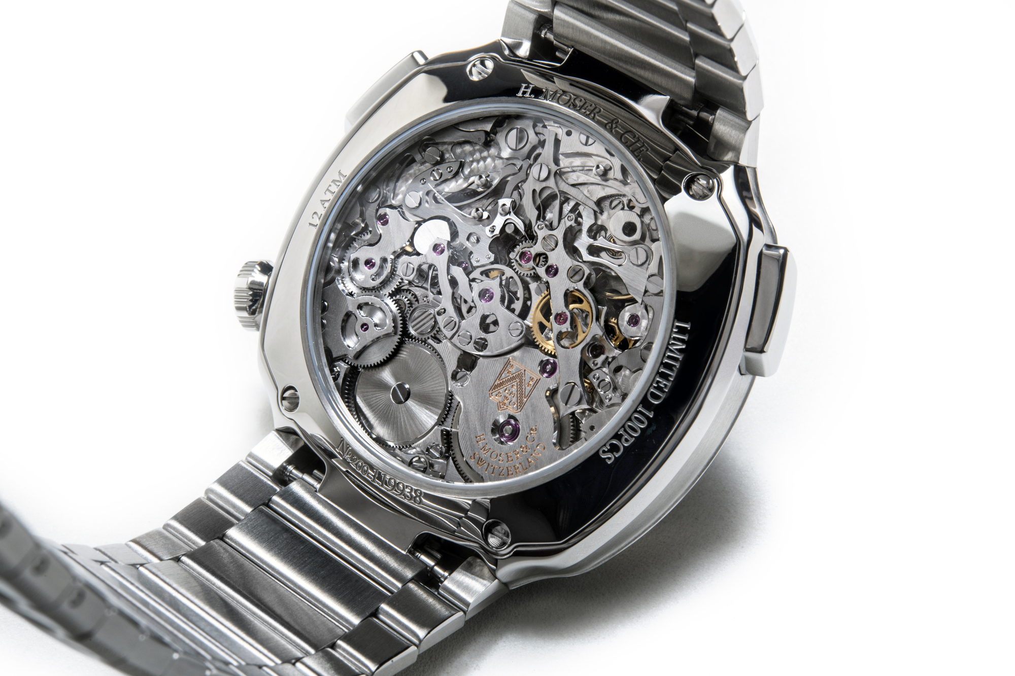 H Moser & Cie Streamliner Flyback Chronograph movement