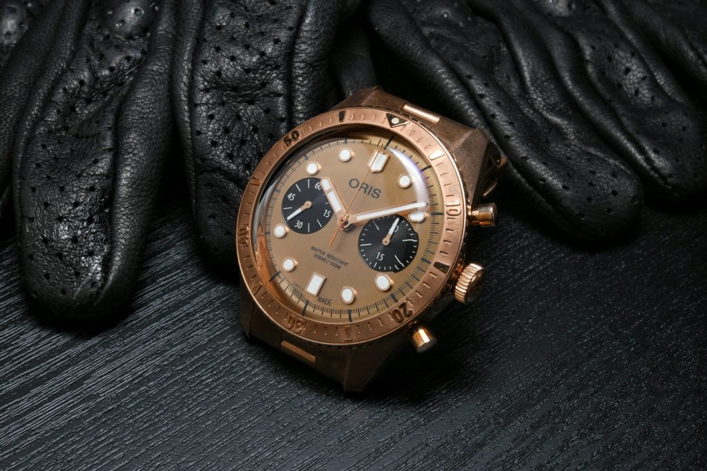 Oris discount bronze chronograph