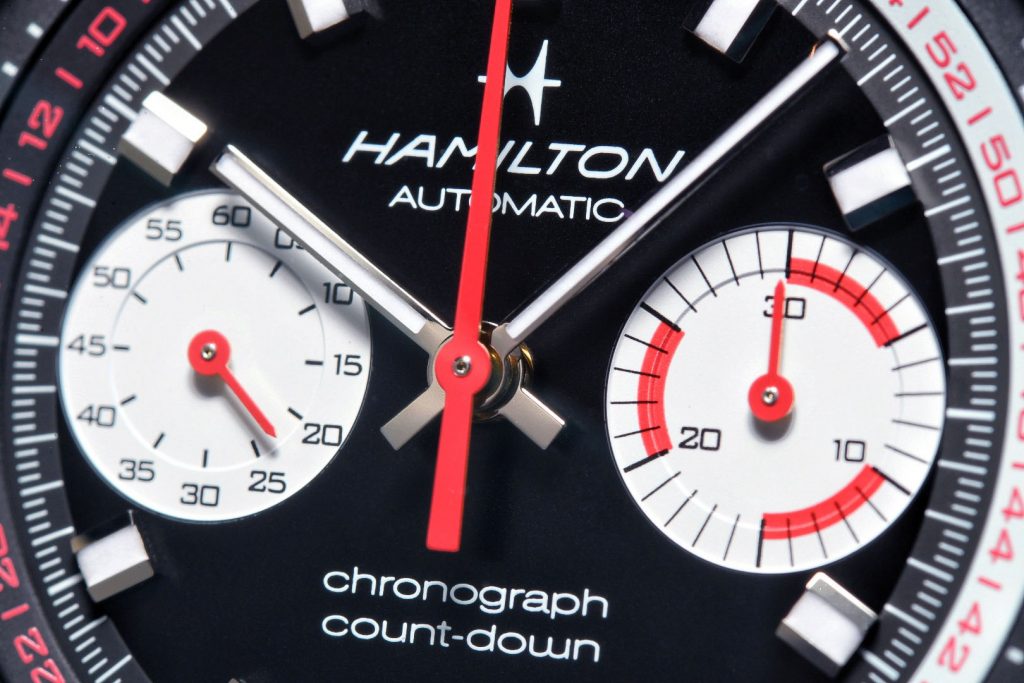 Close up Hamilton Chrono-Matic 50 Auto Chrono