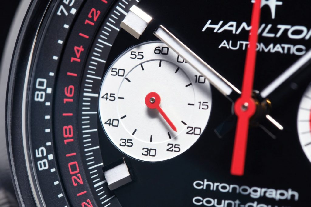 Close up Hamilton Chrono-Matic 50 Auto Chrono