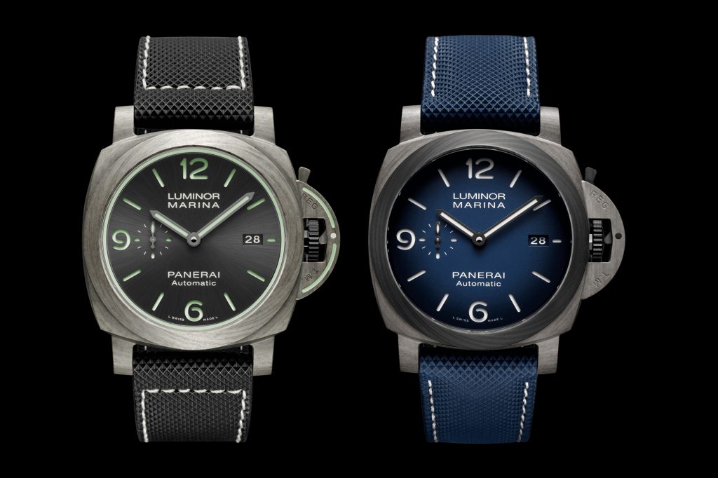 Panerai introduces a new composite case material Fibratech in the PAM 01119 and PAM 1663 ISOCHRONO