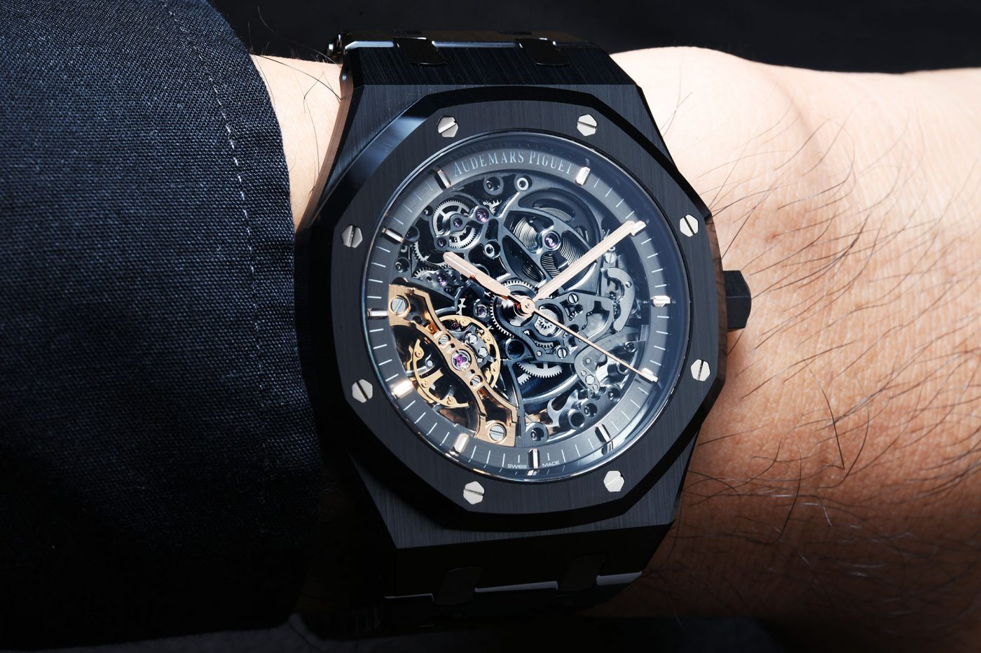 Audemars Piguet Royal Oak Double Balance Wheel Openworked Black Ceramic ...