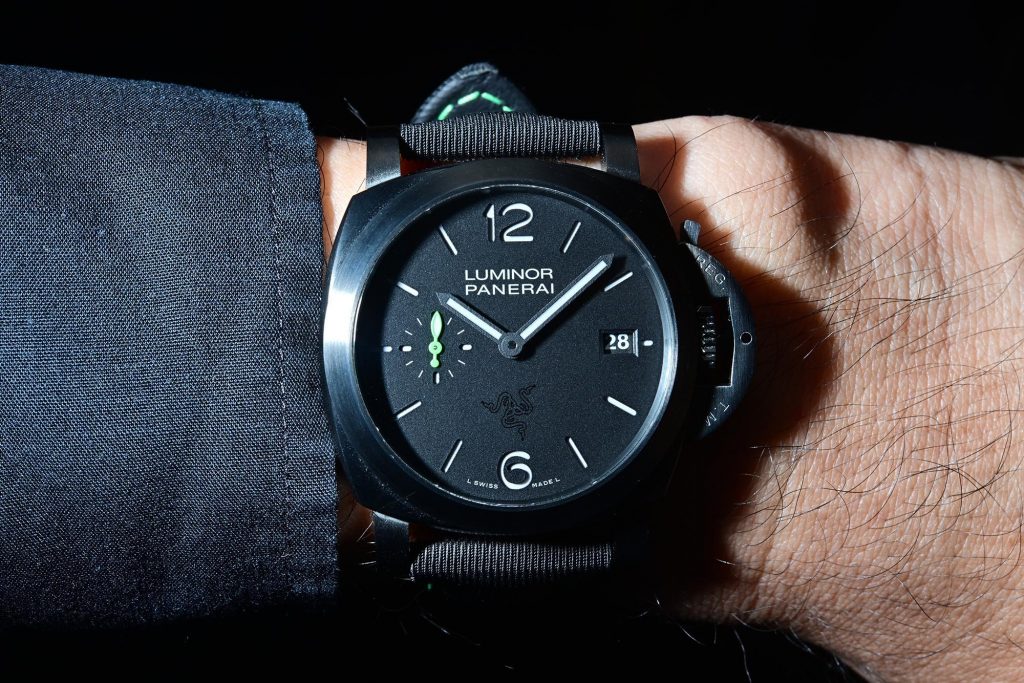 The Panerai Luminor Quaranta Razer Special Edition is an out of