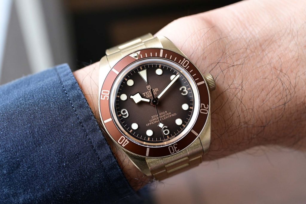 Tudor black bay bronze on clearance wrist