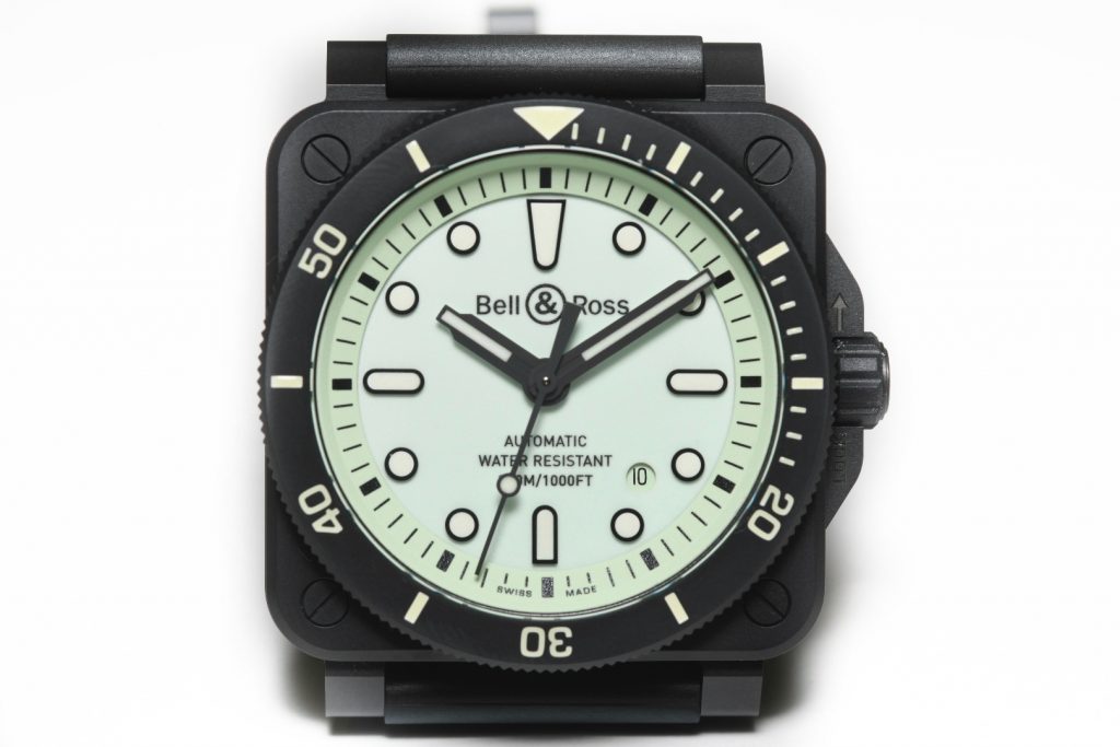 The BR03 92 DIVER FULL LUM from Bell Ross is a party in the dark