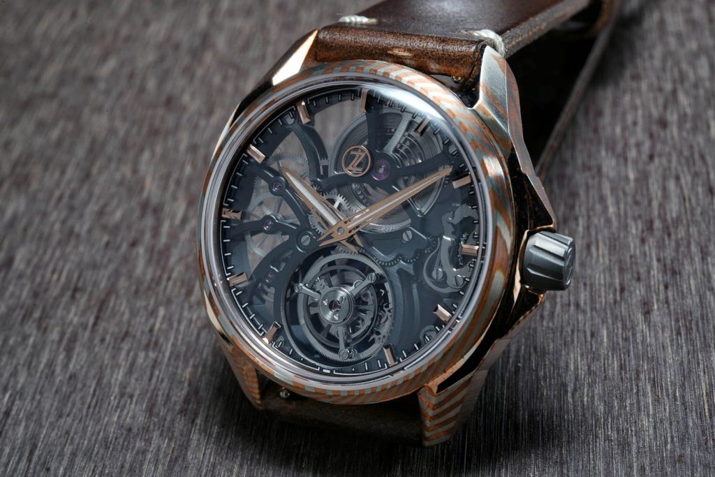 Zelos Introduces the Mirage Tourbillon in Pattern-Welded Alloys