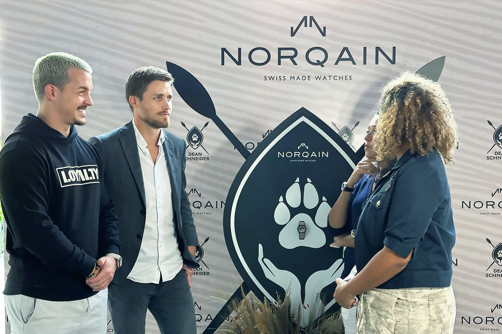 Norqain Wildlife Ambassador Dean Schneider and Norqain CEO, Ben Küffer.
